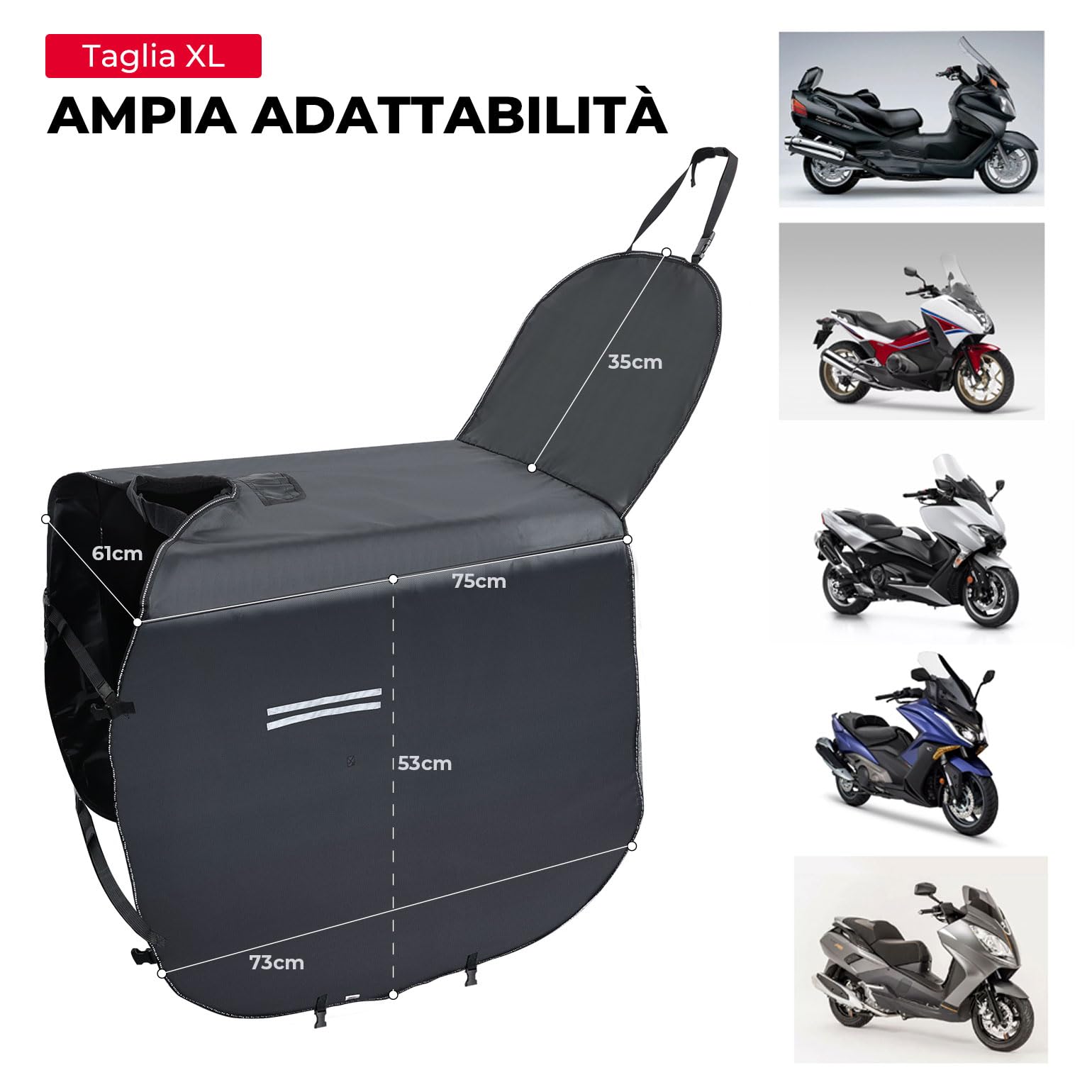 KEMIMOTO Protector de piernas a prueba de viento