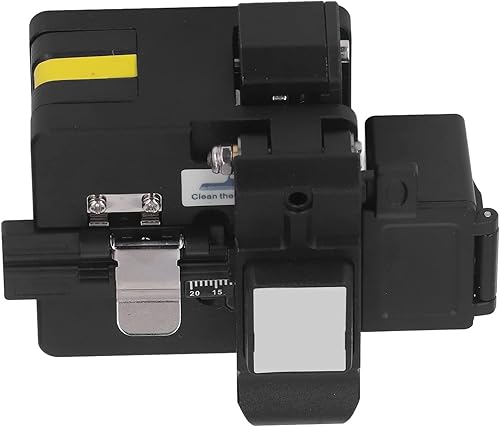 Miniatura 8 de Cuchilla de fibra FTTH Herramientas de fibra óptica Herramienta de corte de cortador de alta precisión con caja de residuos (negro)