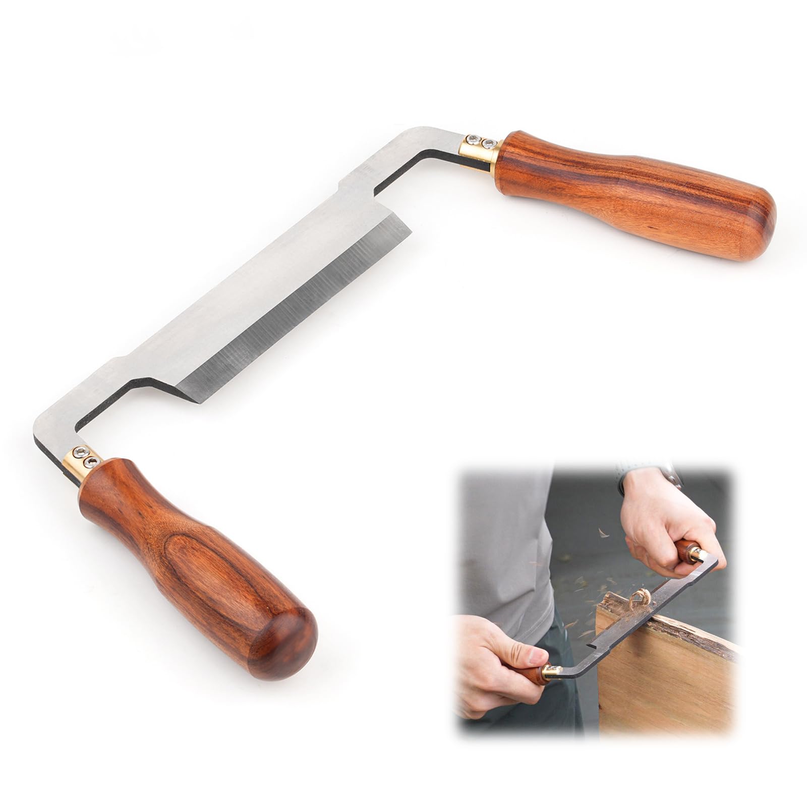 Couteau à Dessiner, Outil de Rasage de Tirage Outil de Rasage de Tirage D'écorçage à Couteau Incurvé/Droit pour Bûches D'élimination L'écorce Des Arbres