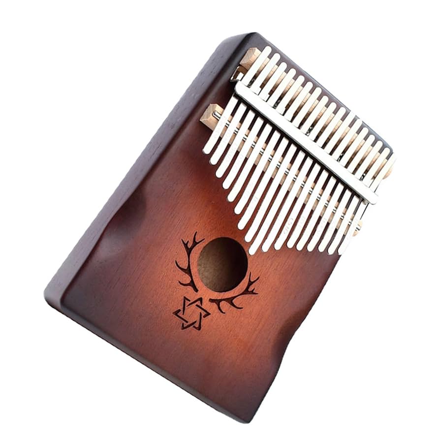 Amazon | 木製ボディ指ピアノ楽器 17 キーカリンバ親指ピアノ