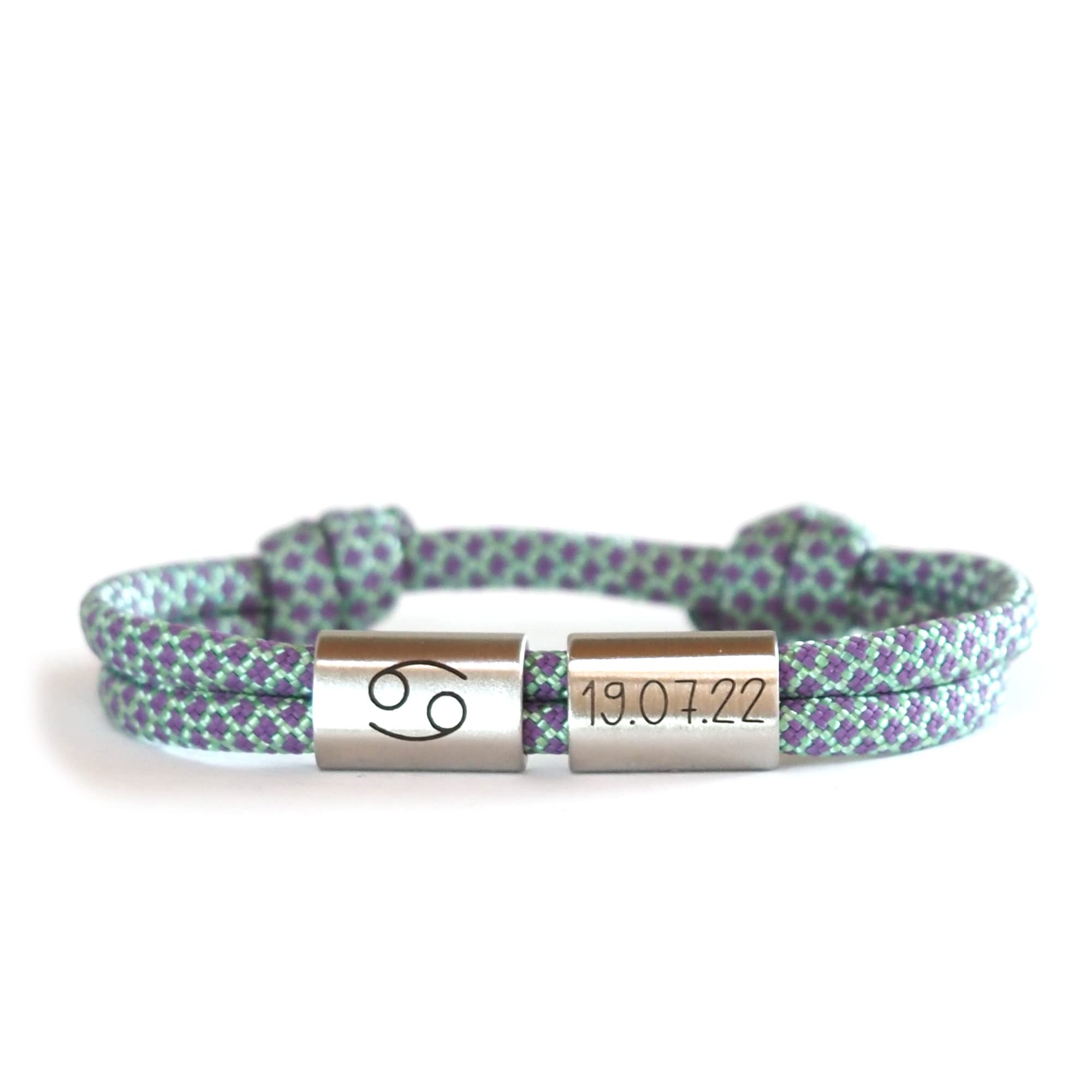 Personalisiertes Sternzeichen Armband, Wunschgravur, Surfer Armband, Partnerarmband, Namensarmband, Armband mit Gravur, Edelstahl