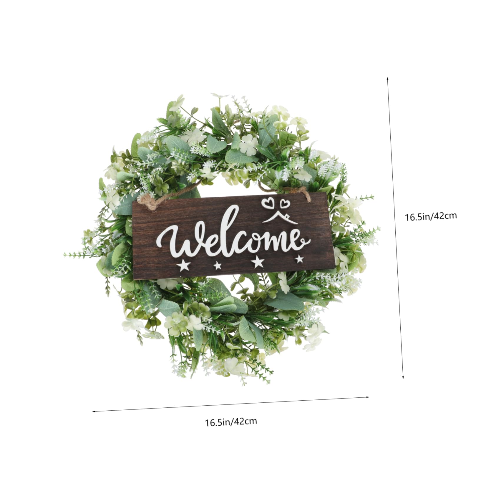 DECHOUS 1pezzi Ghirlanda Foglie Appese Decorativa Primaverile Simulazione Eucalipto Per