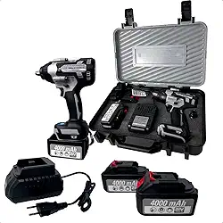 Chave de impacto a Bateria 21V 4Ah 1/2" Brushless com 2 baterias - SGT-7507-PRO - Sigma (110V/220V)