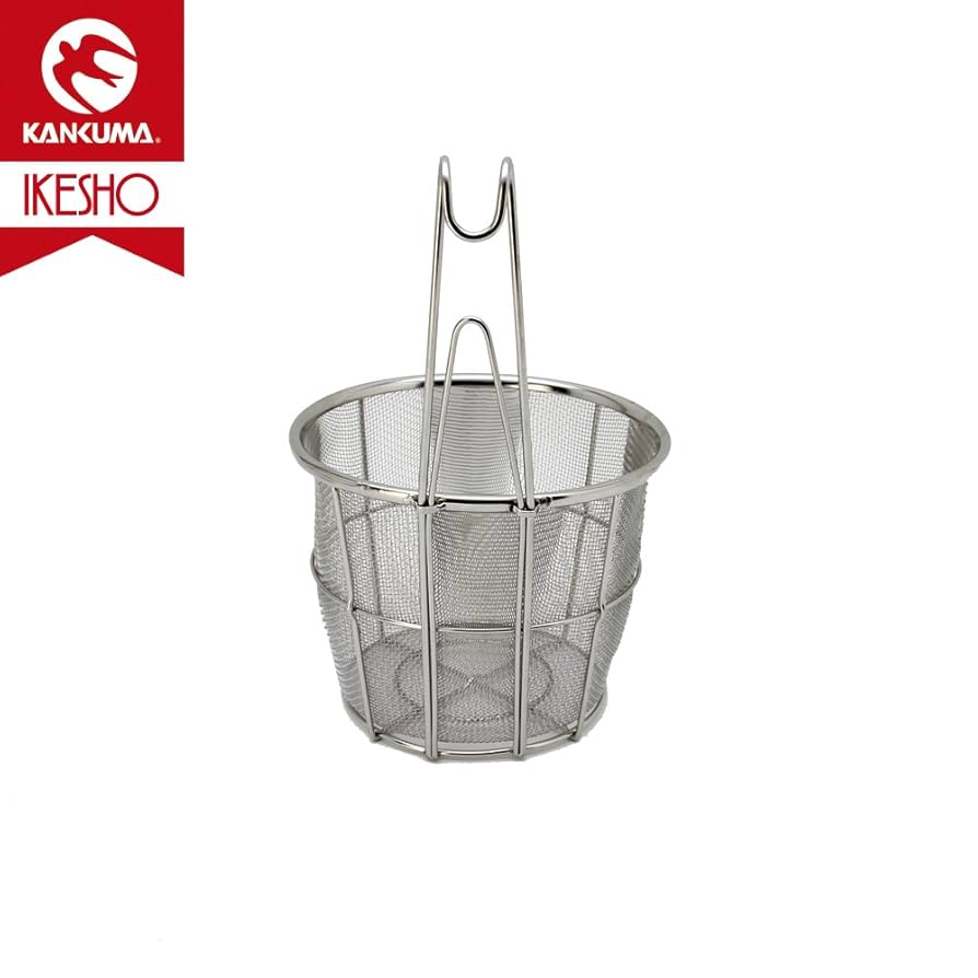 ⭐️2個⭐️UK 18-8 パンチング⭐️パイプ柄平底うどんてぼ⭐️テボ湯切りほし麺揚げ ⭐️2個⭐️UK 18-8 パンチング⭐️パイプ柄平底うどんてぼ⭐️