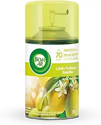Bom Ar Aromatizador de Ambiente Automático Aerossol Freshmatic Limão Siciliano e Baunilha Refil 250ml