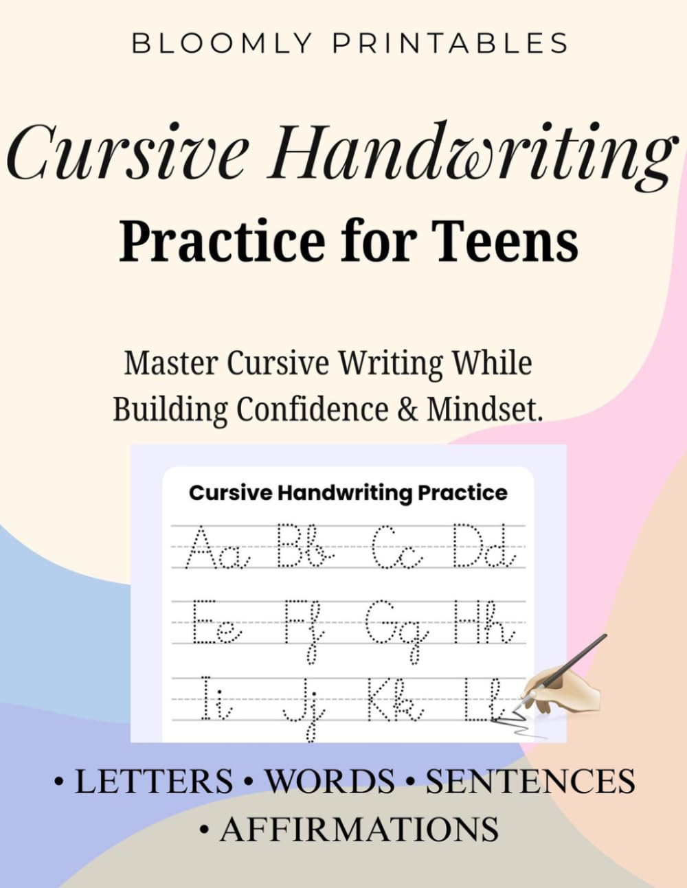 Cursive Handwriting Practice for Teens: Modern Penmanship Workbook to Master Cursive Writing | Tracing Letters, Words, Sentences, Paragraphs, & ... for Young Adults with Self-Practice Pages