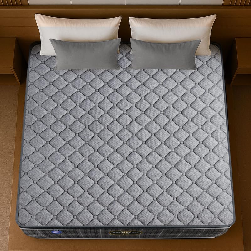 Image of Springfit Club Class Petals Mattress with Pocket Spring and Aerosleep Memory & HR Foam | 6 Inches Single Size (72x36x6) | Medium Soft | CertiPUR-US & Certiguard Technology