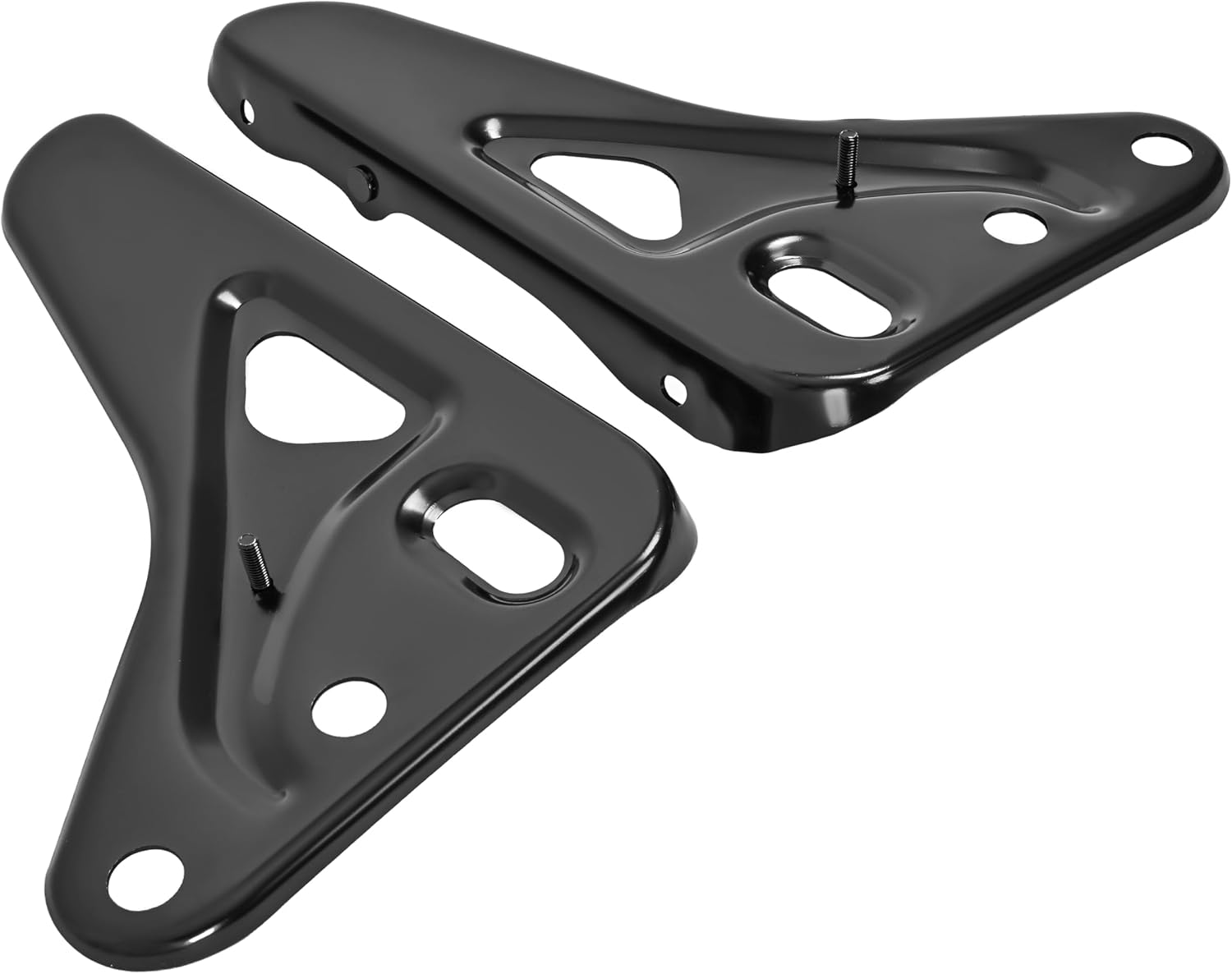 HECASA Front Bumper Bracket Compatible with 2000-2006 Toyota Tundra Base, Limited, SR5 Steel Electrophoresis Primed Black Replacement for 521410C010 TO1067127 521420C010 TO1066127 (Pair)
