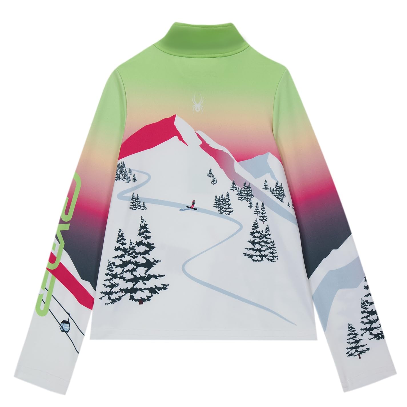 Spyder Mädchen Sunset Zip T-Neck T-Shirt