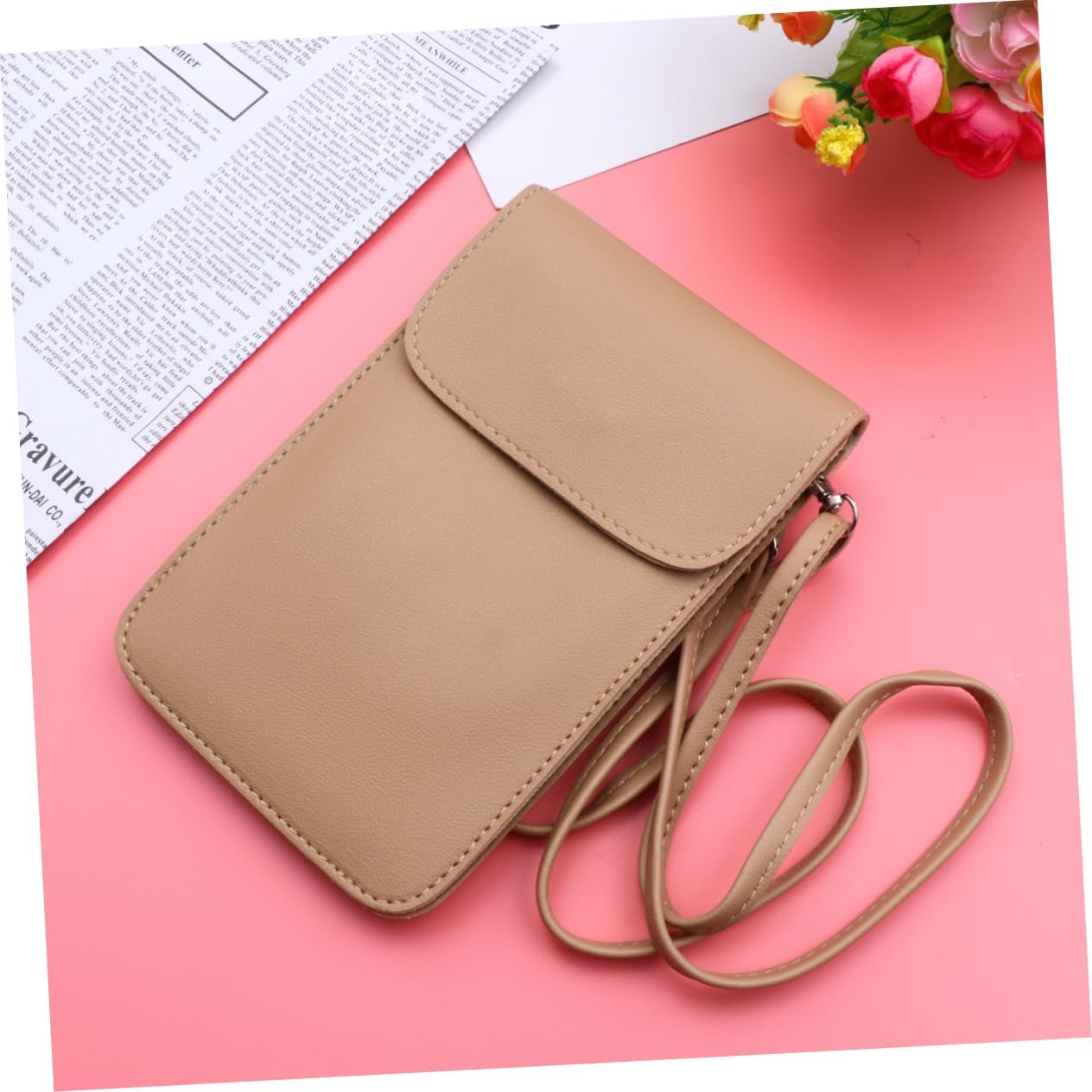 2pcs Phone Wallet Black Purses for Women Black Crossbody Purse Crossbody Bag Leather Wallet Cross Body