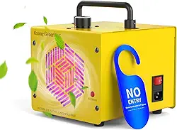 Rddmen Máquina De Ozônio Para Remoção De Odores - Gerador De 20.000 Mg, Purificador De Ar Para Casa, Carro, Fumaça E Animais De Estimação (Amarelo)