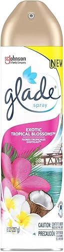 Miniatura 1 de Glade Ambientador en aerosol en aerosol, aroma exótico de flores tropicales  Edición limitada  8 onzas cada lata (paquete de 6)