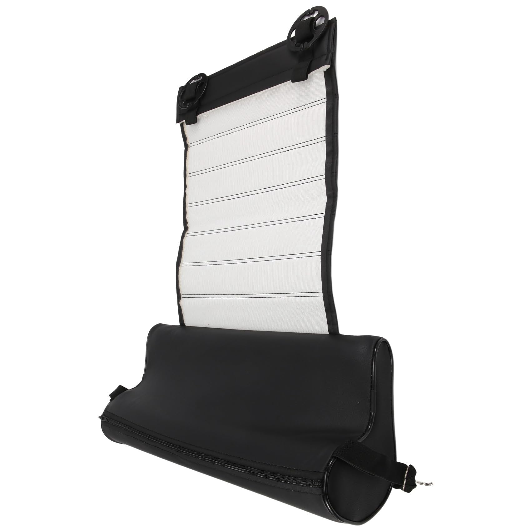 Jkjhbhged Universal Car Seat Leather Leg Pad Support Extension Mat Support Leg Leather Cushion Knee Pad Memory Black, 334875A2