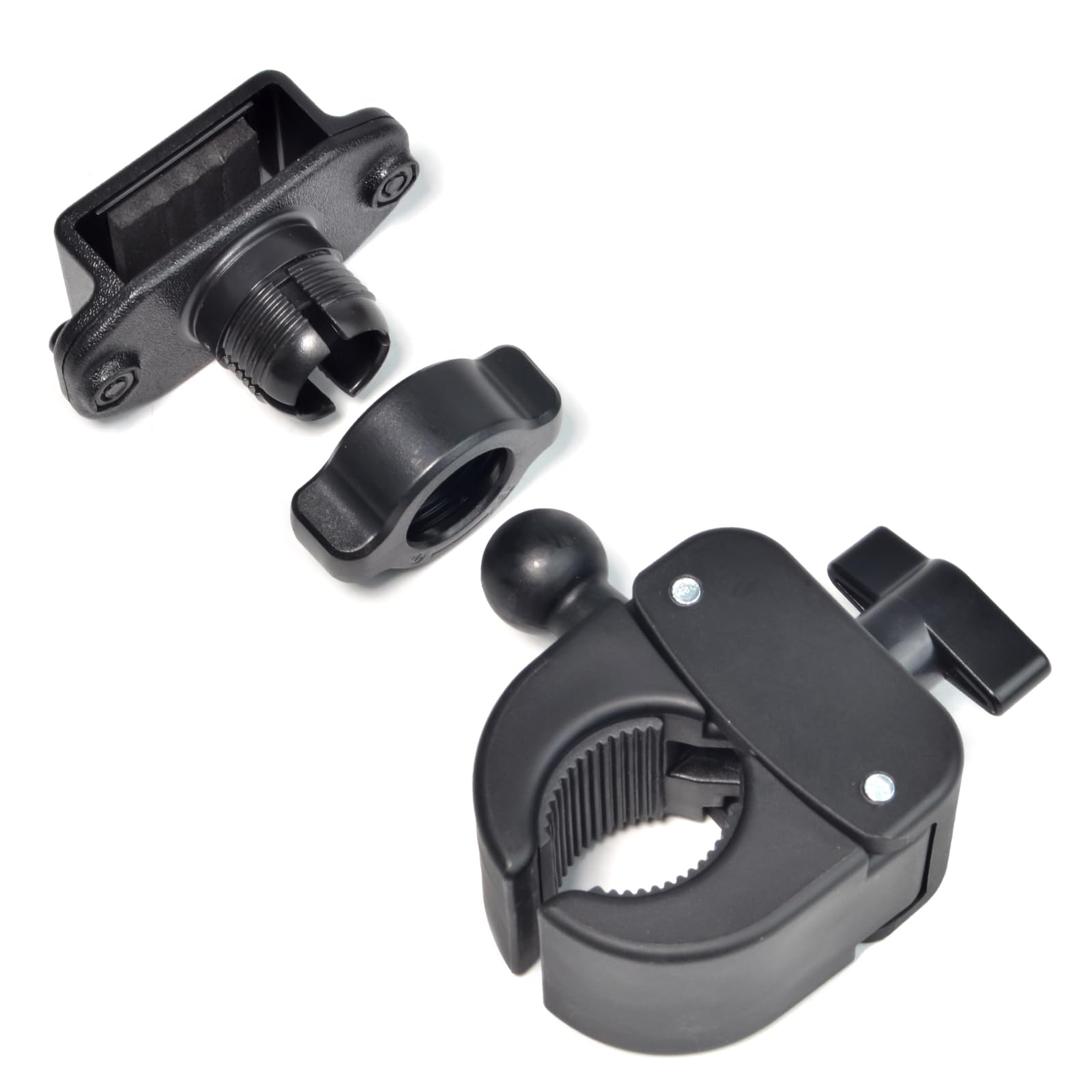 UAYESOK Universele Walkie Talkie Houder Voor Stuur – Geschikt Voor Motorola, Baofeng, Kenwood & Meer (18-45mm)