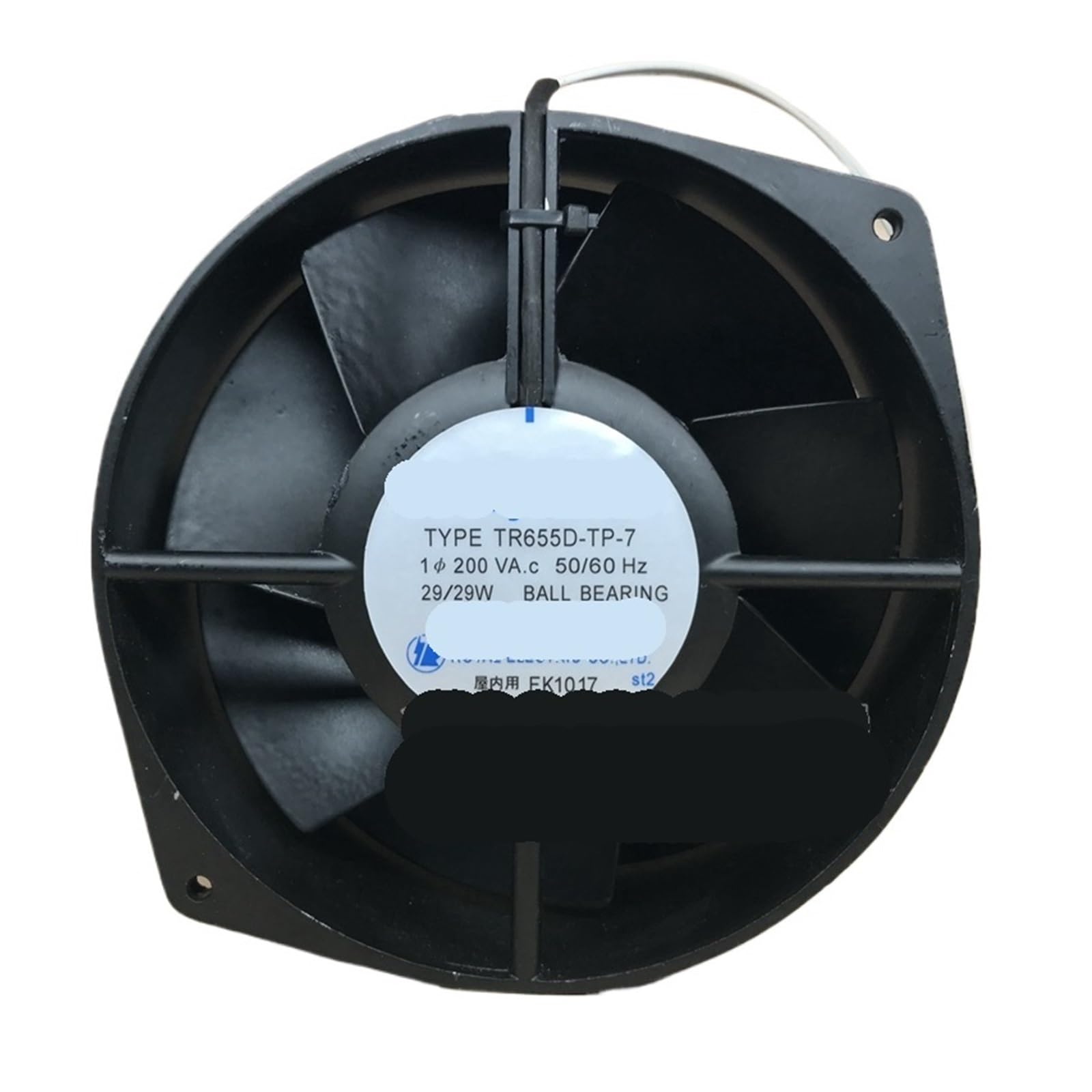 Ventilateur de refroidissement de serveur TR655D-TP-7 AC 200 V 29W pour baie