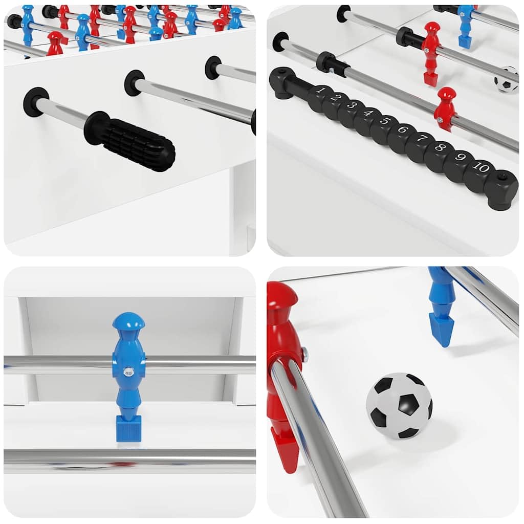 Genérico Mesa de Futbolín 125 x 60,5 x 80 cm Madera de ingeniería,Deportes,Juegos de Interior,Futbolín,Mesas de futbolín-858884