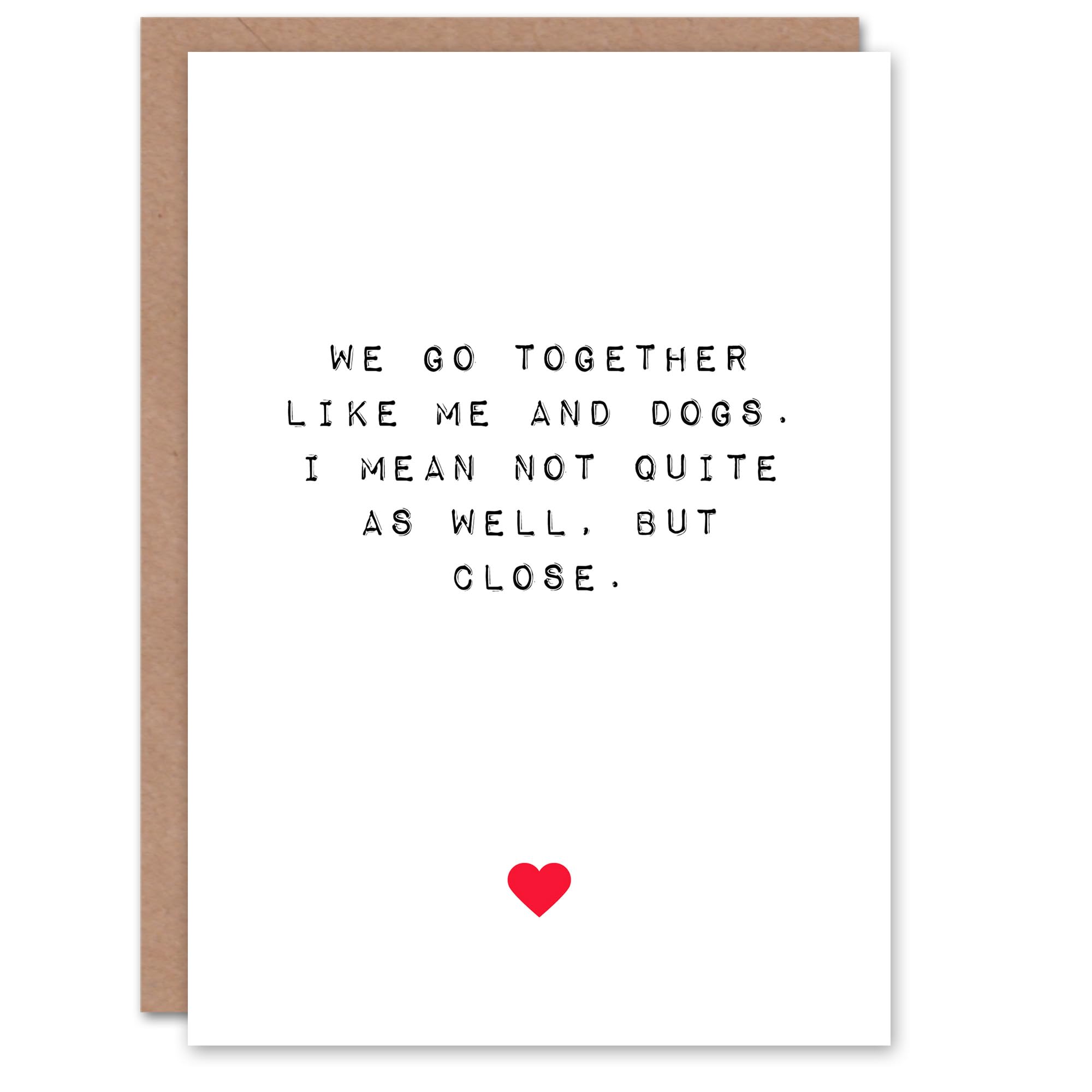 Artery8 Valentines Day Greeting Card Fun Funny Humour From Dog Lover For Him or Her