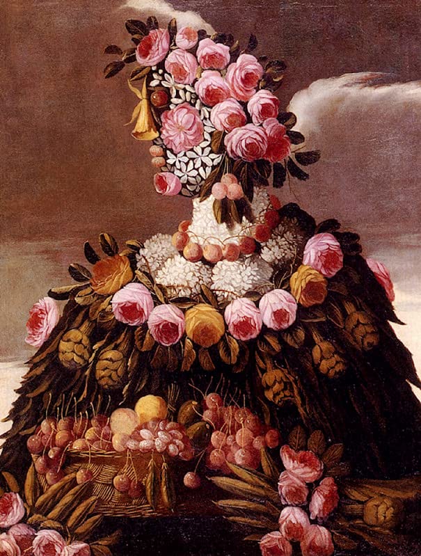 Affiche Toile Giuseppe Arcimboldo Les Saisons decoration murale salon tableau 60x90cm