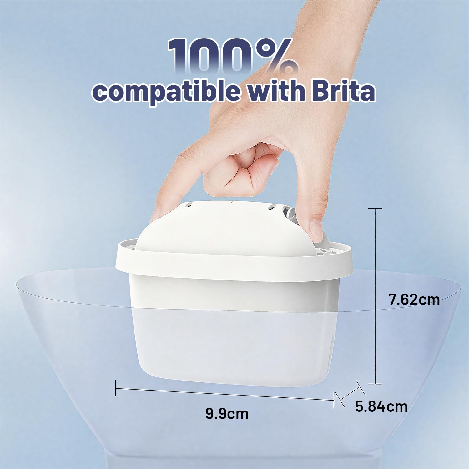 Koala Cartucce filtranti Waterdrop compatibili con Brita Maxtra+ Plus, filtro per l'acqua Maxtra Pro All-in-1, compatibili con le cartucce Brita Marella, certificate TÜV SÜD e NSF (confezione da 12)