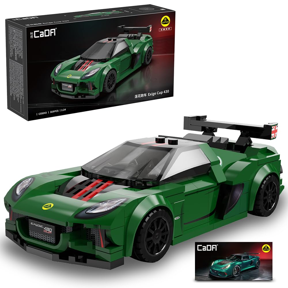 Amazon.com: CaDA C55043W Lotus Exige Cup 430 Building Blocks Car,1