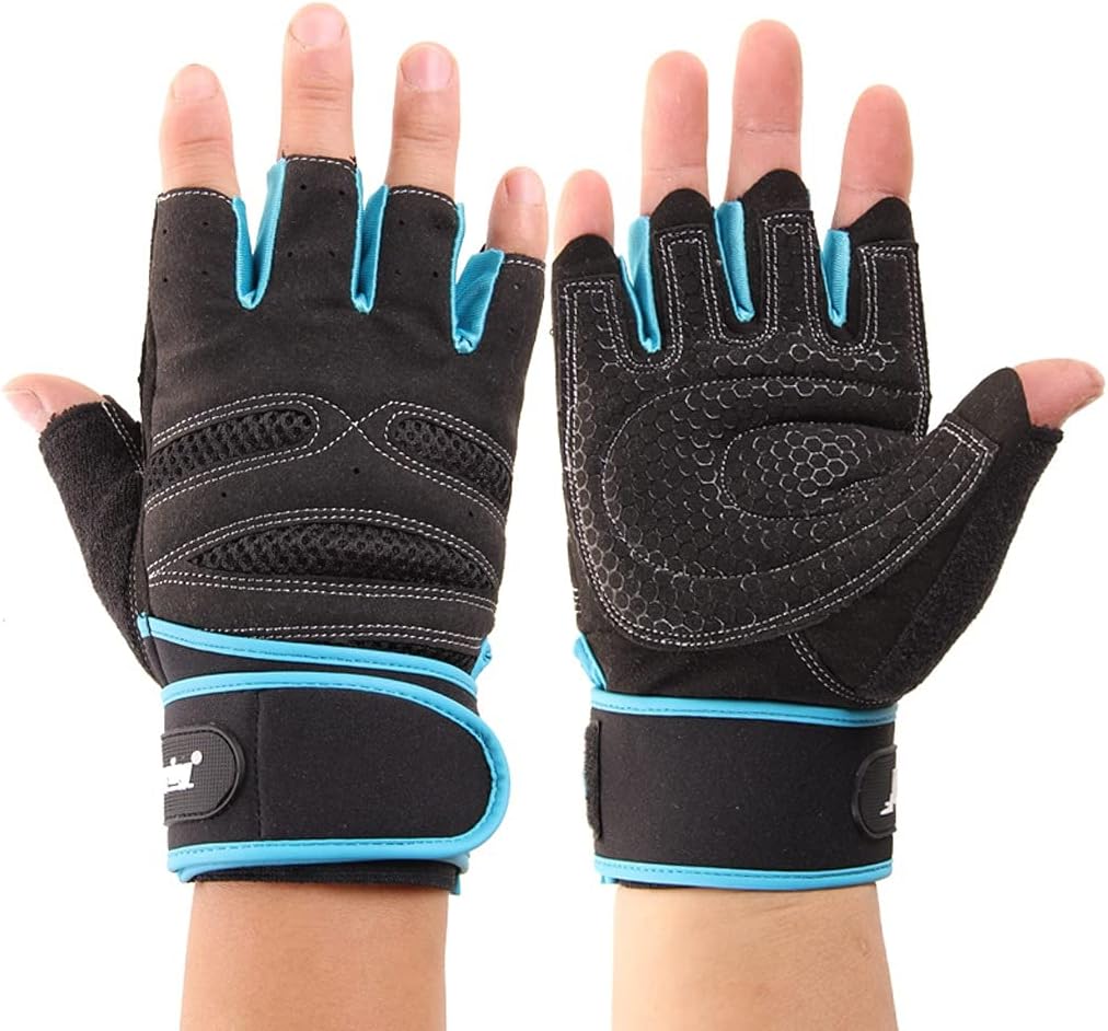 Fitness Weightlifting Gloves, Men's Half Finger Sports, Lengthened Bracers, Dumbbell Training, Horizontal Bar Skid Resist