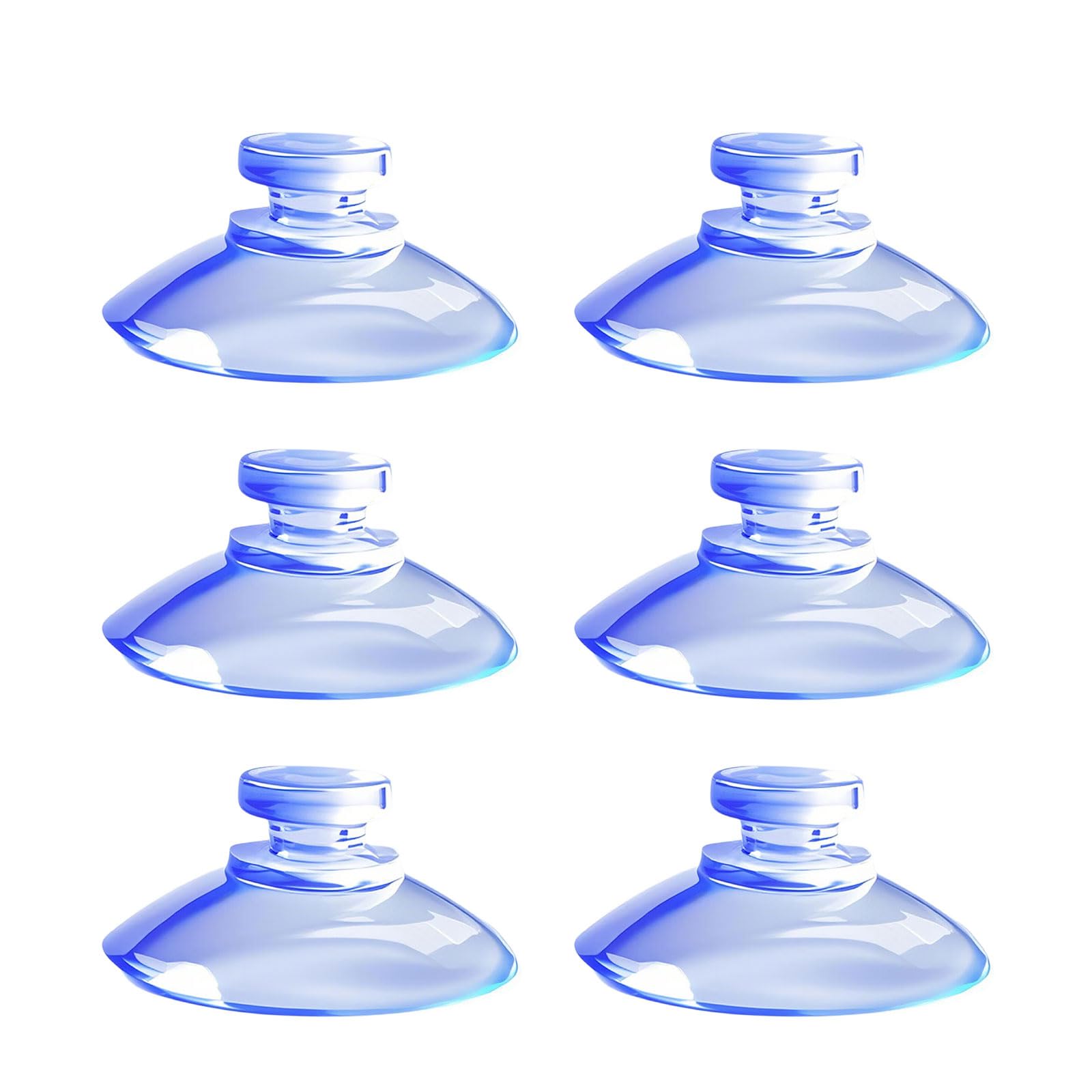 Laikoutd 2Cm 100Pcs Mushroom Head Shape Sponge Holder Suction Cup Kitchen Sink Organizers For Organizing Tool In Smooth Areas Clear Pvc Window Suction Cup