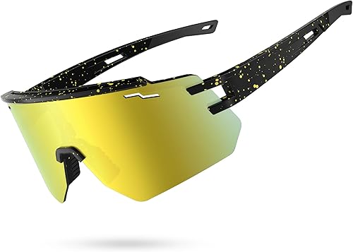 BOLLFO Gafas de sol deportivas polarizadas para jóvenes, protección UV400, para exteriores, para hombres, mujeres, jóvenes, béisbol, ciclismo,