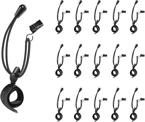 LimoStudio AGG3225 - Paquete de 16 unidades para estudio de video y fotografía, clip de soporte de cuerda elástica, longitud ajustable, tela de lona