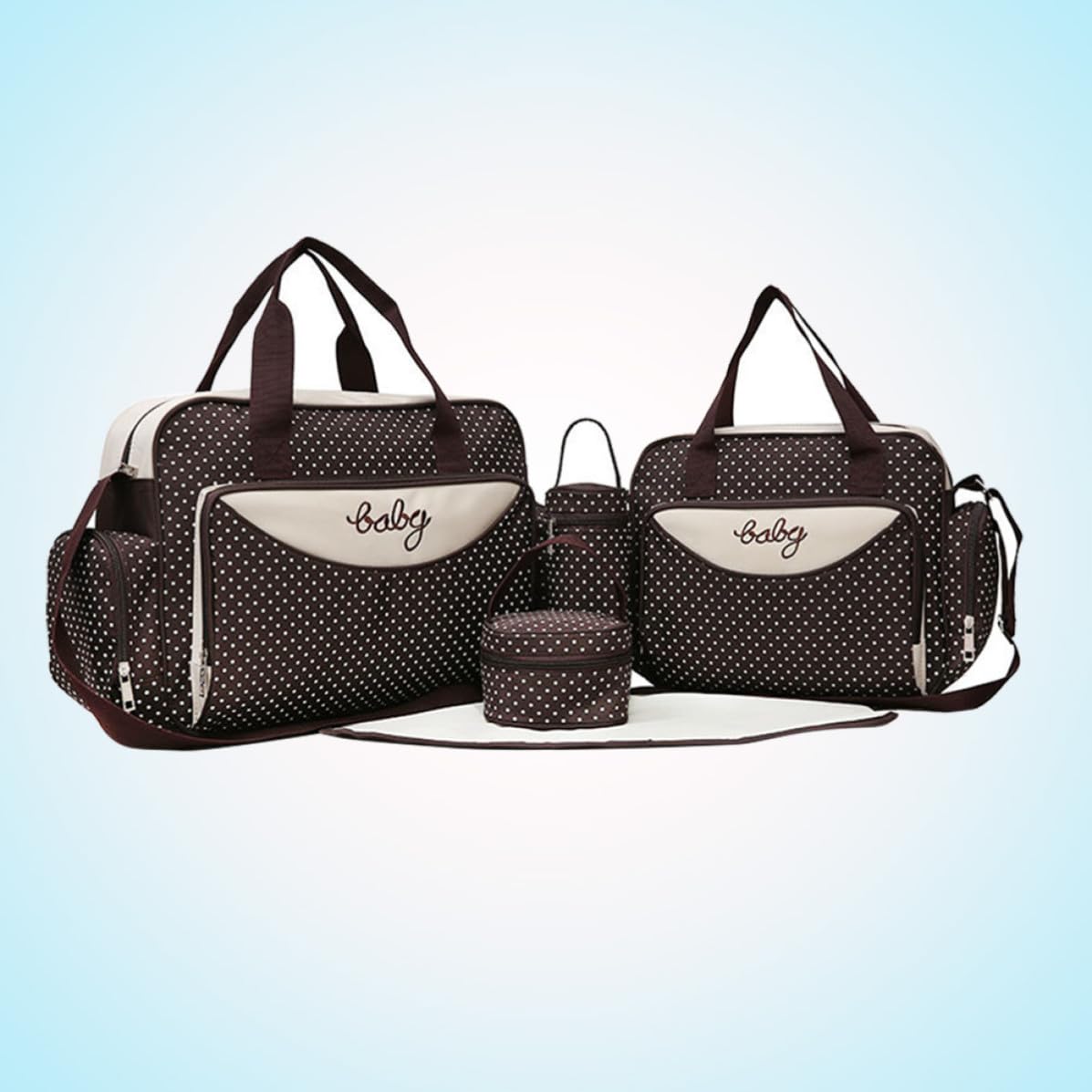 Bolso de Maternidad Multifuncional de Gran Capacidad para Mamá Diseño Chic y Tela Ligera Adecuado para Weekender y Compras