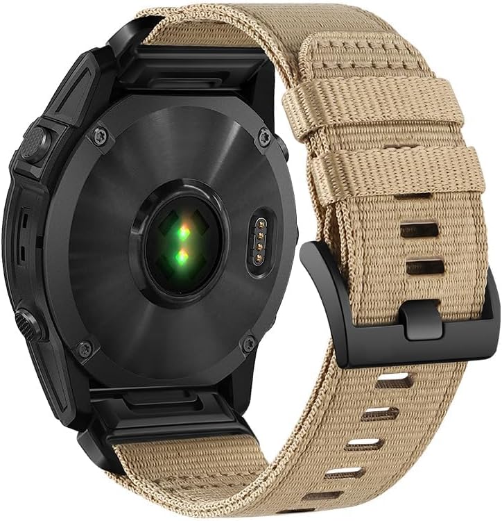 Correa de reloj militar de nailon para Garmin Fenix 7X Fenix 6X Fenix 5X Enduro 2, correa deportiva de nailon resistente ajustable con cierre de