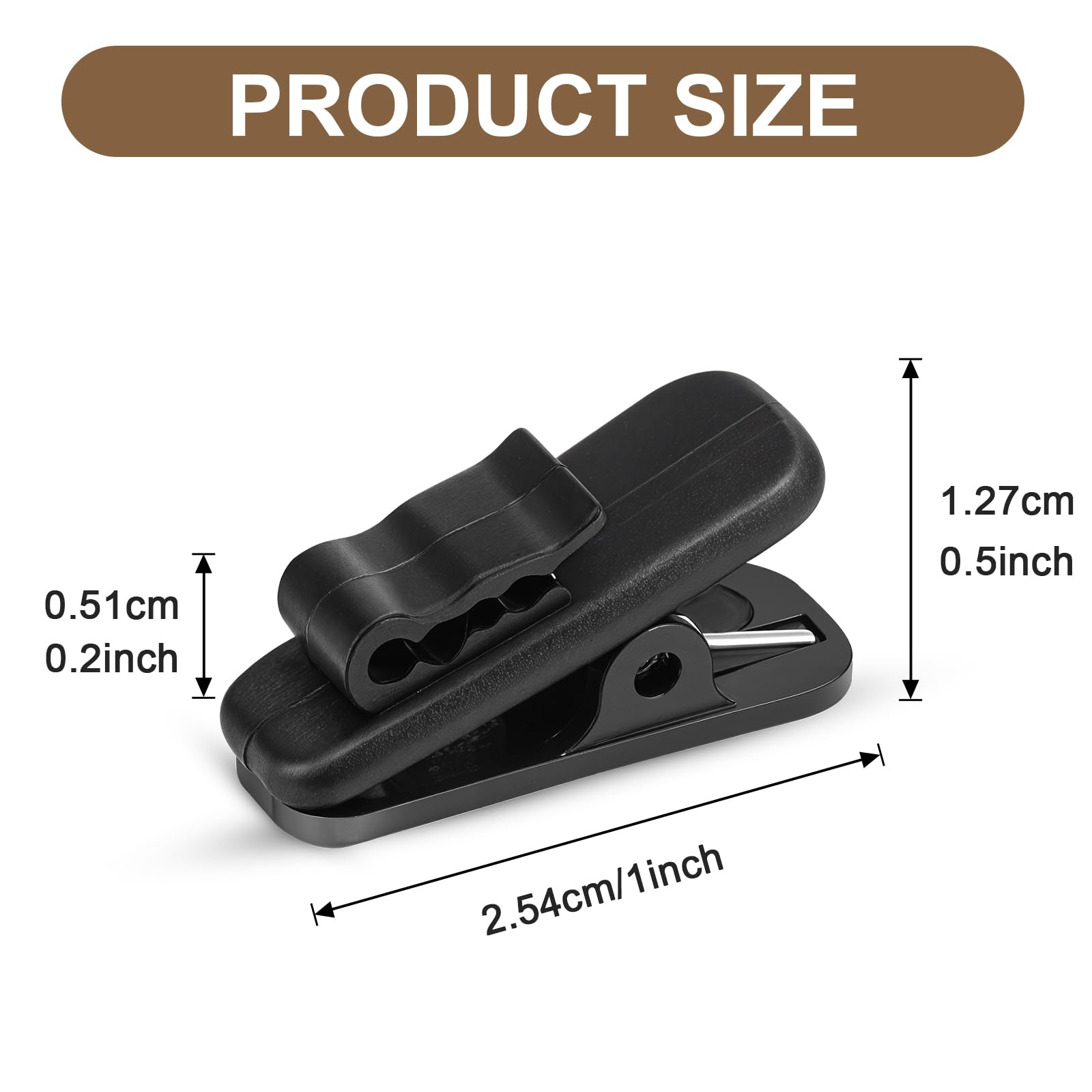 clip Microfoni, auricolari, cavo e accessori 30 pezzi - Pratica clip da bavero e piccola clips per camicia