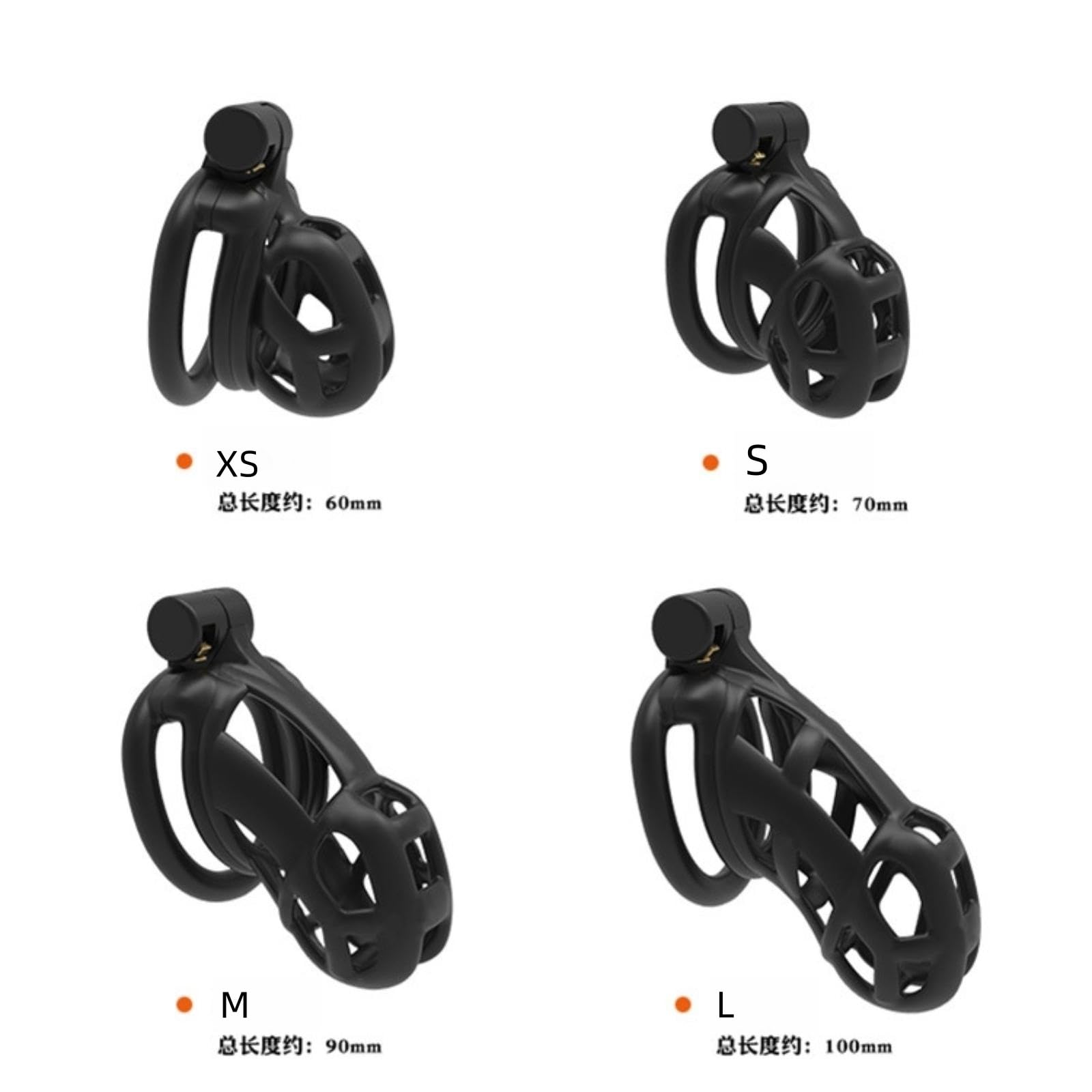 WOLWES Gabbia Fitness Multifunzionale da Uomo con Set di Serrature Traspirante A39 (S)