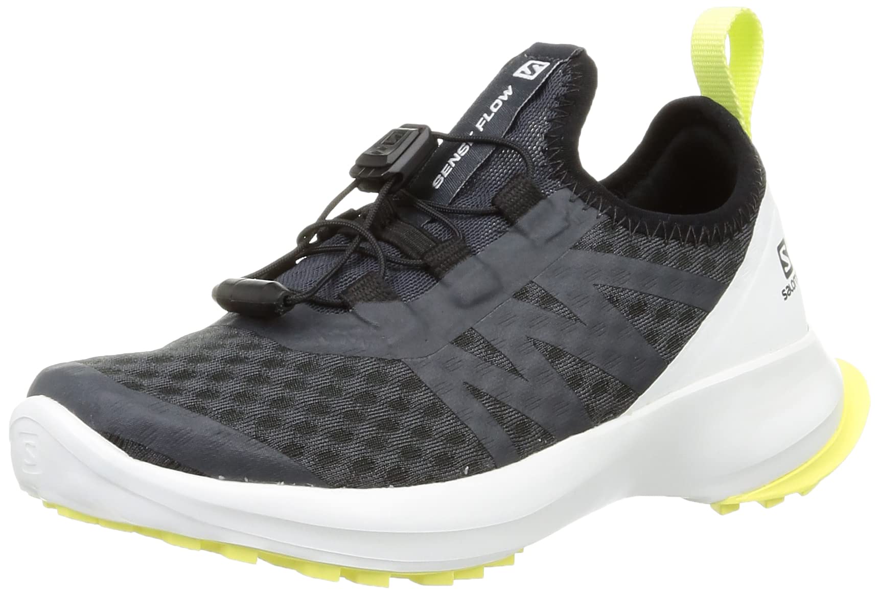 SALOMON Sense Flow unisex-niños Zapatos de trail running, Negro (Ebony/White/Charlock), 32 EU
