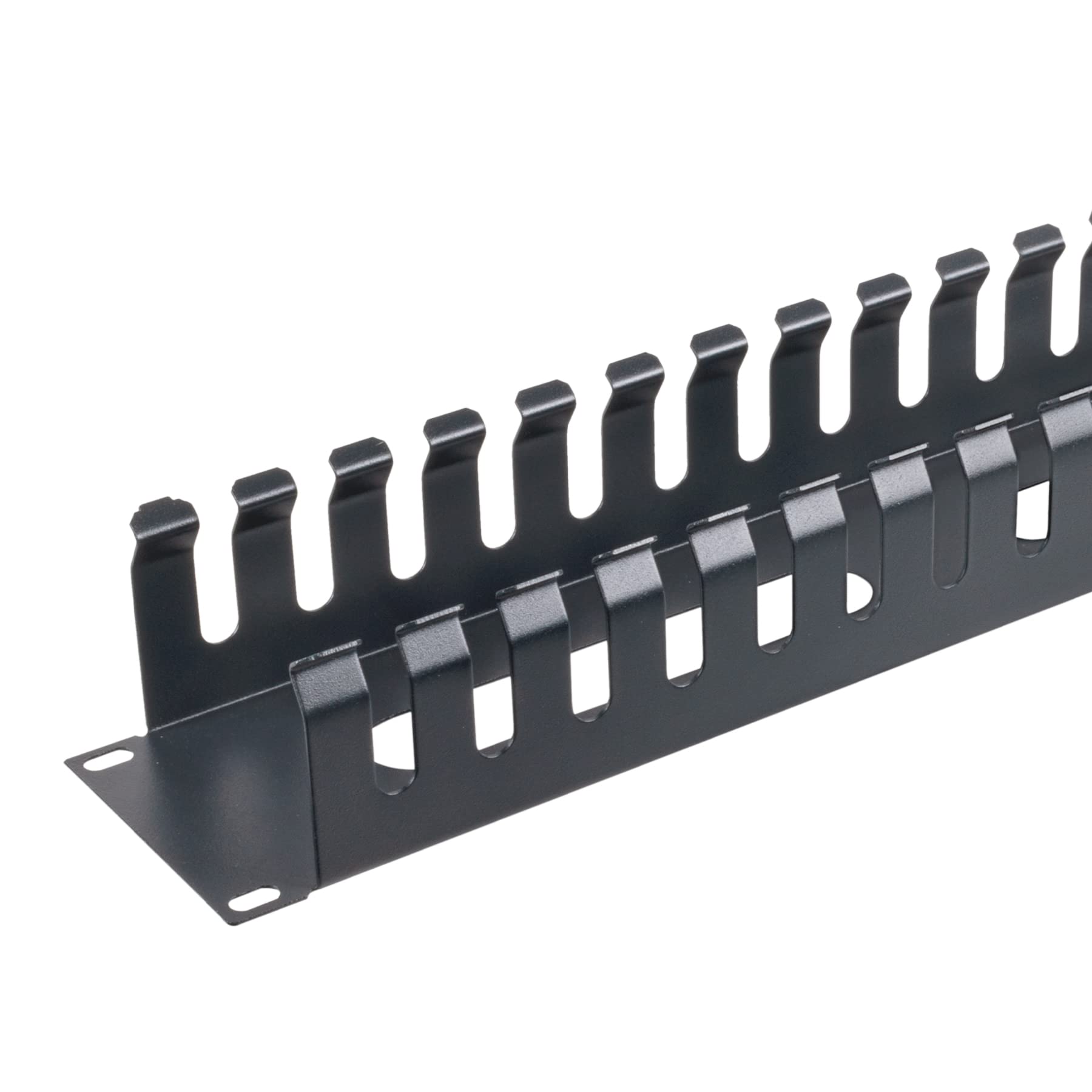 Aiten Data Organizador de Cables 2U Metálico con Tapa para Armario Rack 19”. Medidas: 480 x 68 mm
