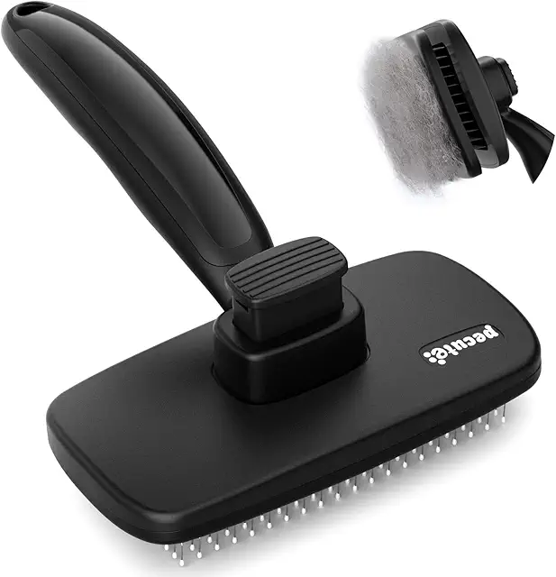 Pecute Brosse Chien et Chat Grande Taille - Élimine 95% des Poils Morts