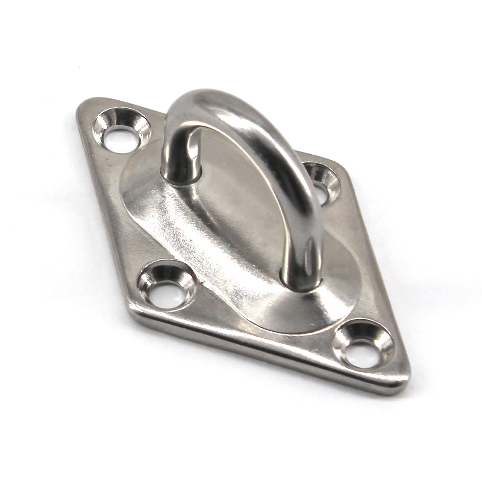 Zerniple (10 Pieces) M5 Suspension Ceiling Hook 304 Stainless Steel Pad Eye Plate U Hooks Wall Hook Staple Rings Hooks Hardware - Image 4