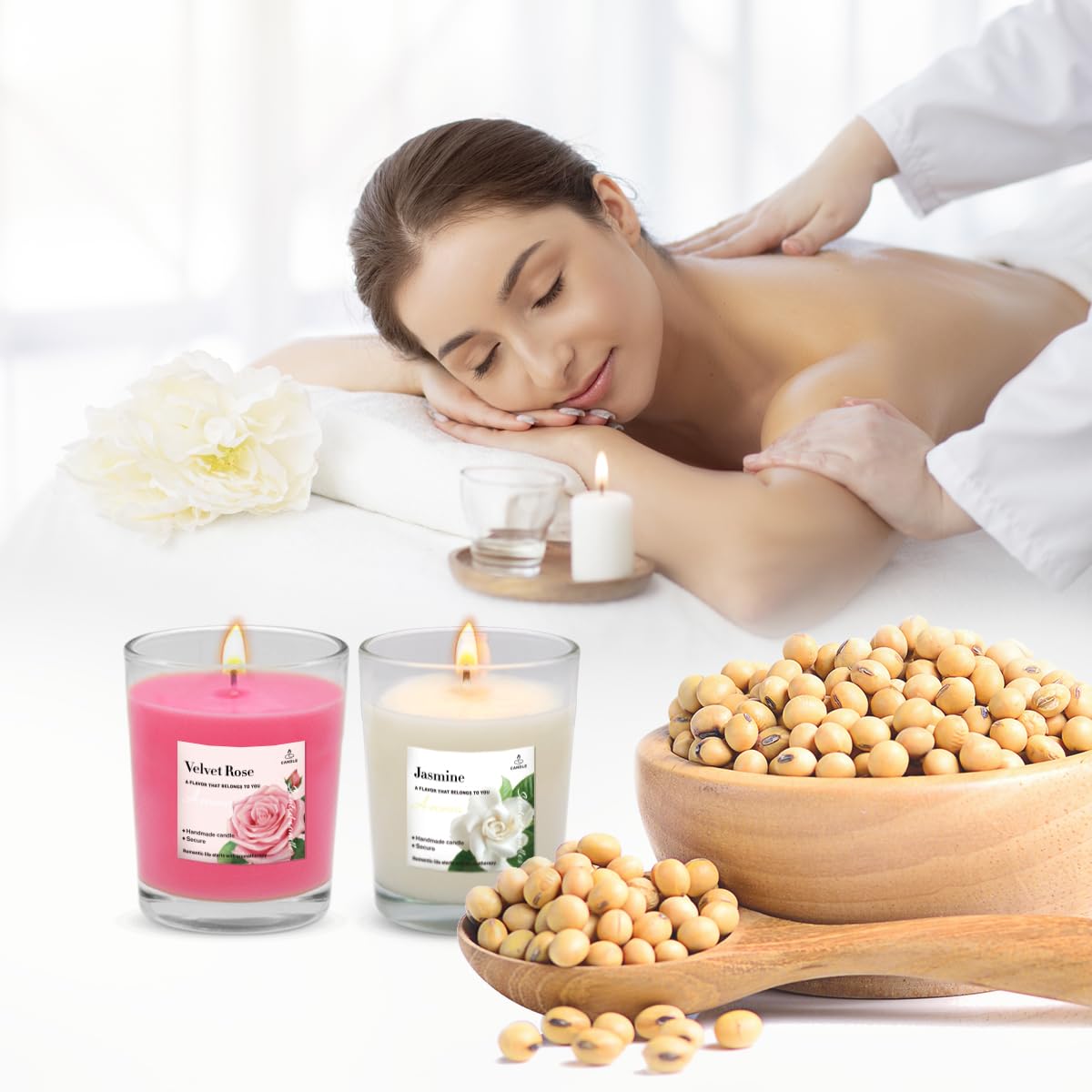 12 paquetes de velas aromáticas mixtas en vidrio, velas votivas pequeñas de cera de soja natural de 2 pulgadas con 12 fragancias, regalo para el día de la madre, día de San Valentín, Navidad, boda