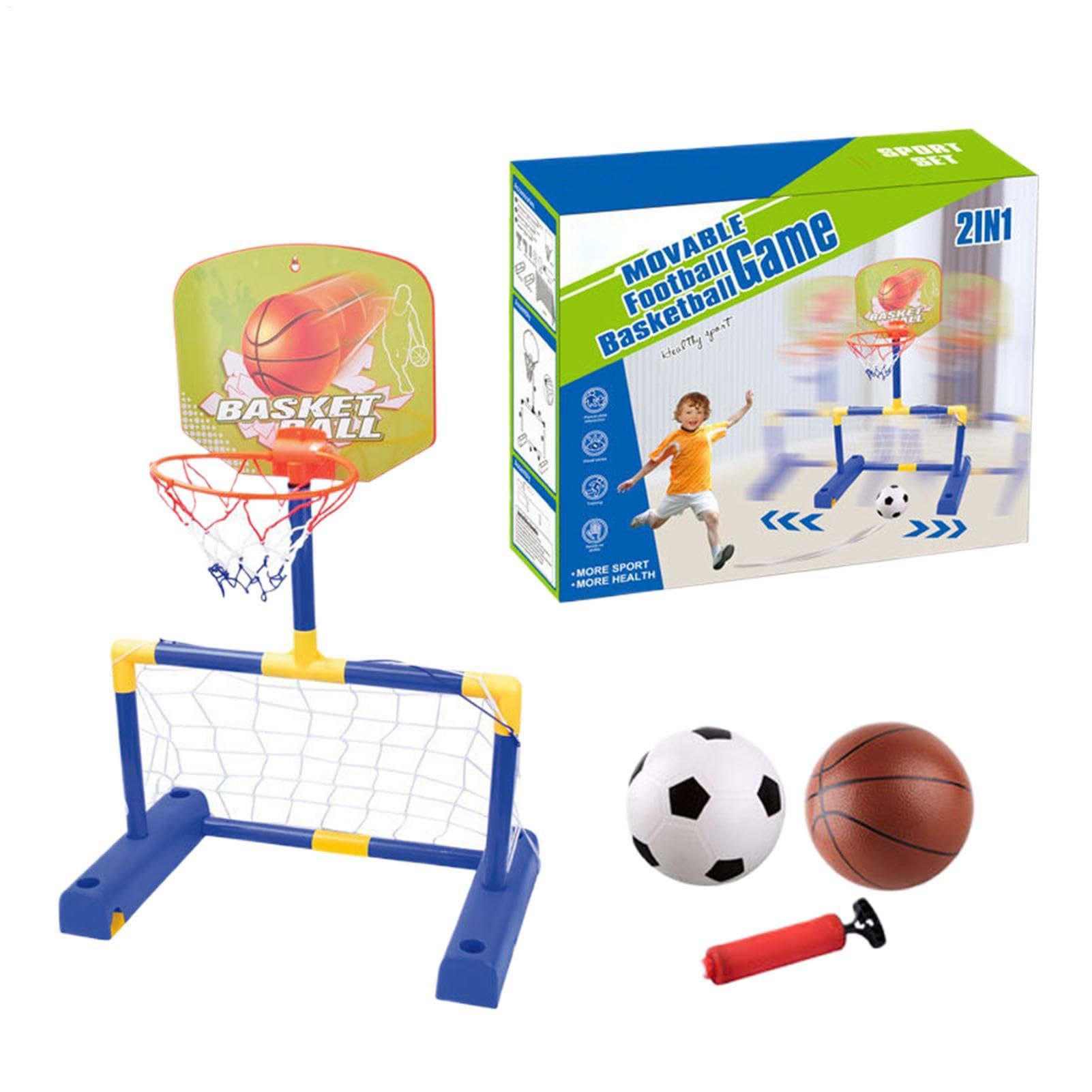 Aro de Baloncesto Infantil Juguetes ajustables portátiles con balón | Juguetes deportivos infantiles para patio piscina playa garaje preescolar de cumpleaños campamento