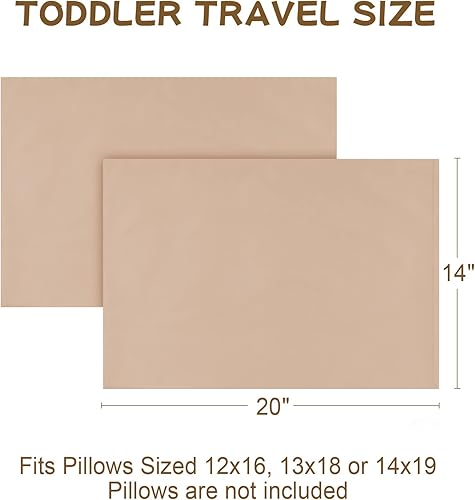 Miniatura 6 de Funda de almohada de algodón para niños pequeños de 14 x 20 pulgadas, sobre de algodón de fibra larga, ultra suave, transpirable, duradero, funda de