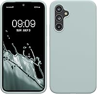 Vista 171 de kwmobile Funda compatible con Samsung Galaxy A52 / A52 5G / A52s 5G - Funda de Teléfono de Silicona TPU con Acabado Suave - Arrecife Azul