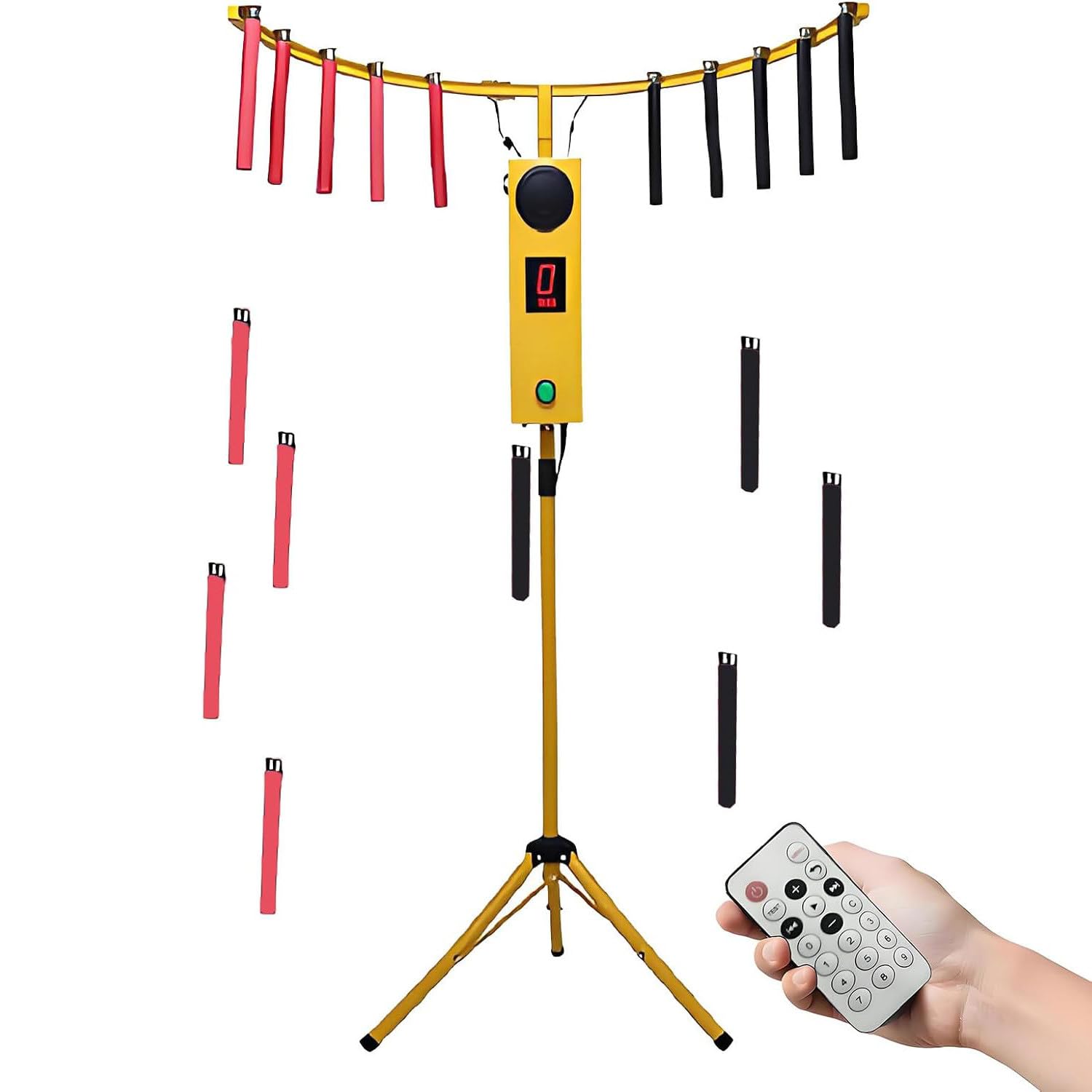 Interaktywna gra zręcznościowa z pałeczkami, LED i muzyką MP3 Yellow | Kolorowe światła, efekty dźwiękowe i licznik czasu tworzą klimat arcade na urodziny, imprezy, promocje i nocne targi firmowe