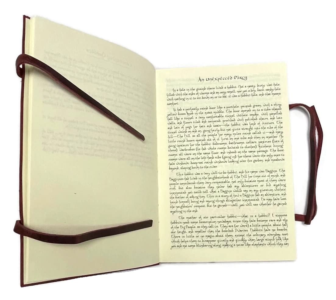 Bilbo Libro in pelle rossa Westmarch Replica Bard's Tale Story in Hobbiton Memoir, Rosso