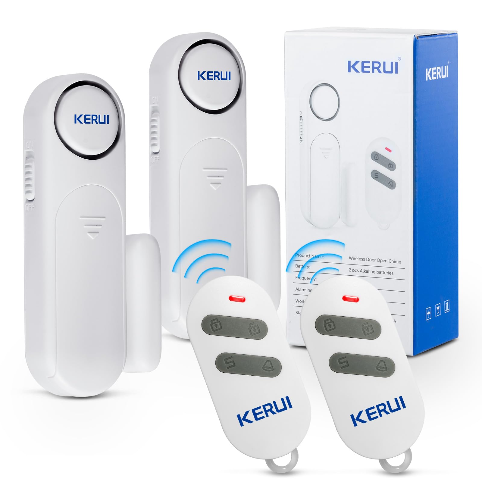 Alarma para Puertas y Ventanas 120dB Alarma inalámbrica con Sensor de Contacto para Puertas y Ventanas con Control Remoto 3 Modos de Alarma para su hogar, niños y Tiendas de Seguridad