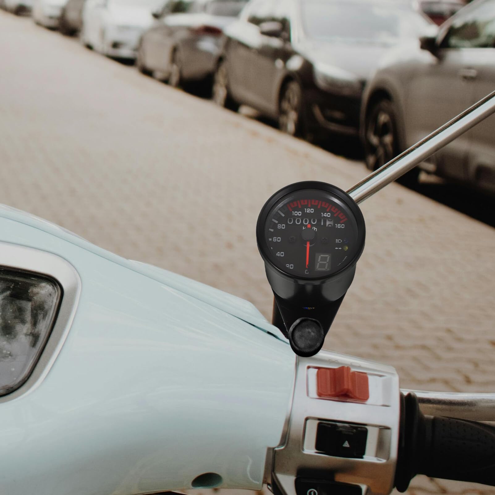 OUNONA Motorcycle Accessories Digital Odometer Gauge Led Display Speedometer Stylish Durable Easy to Fit