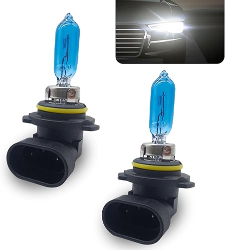 Pack-2 9012 Bombillas halógenas, bombillas de xenón para automóvil, luces de haz alto de 12 V 55 W, kit de repuesto de luces de automóvil, universal
