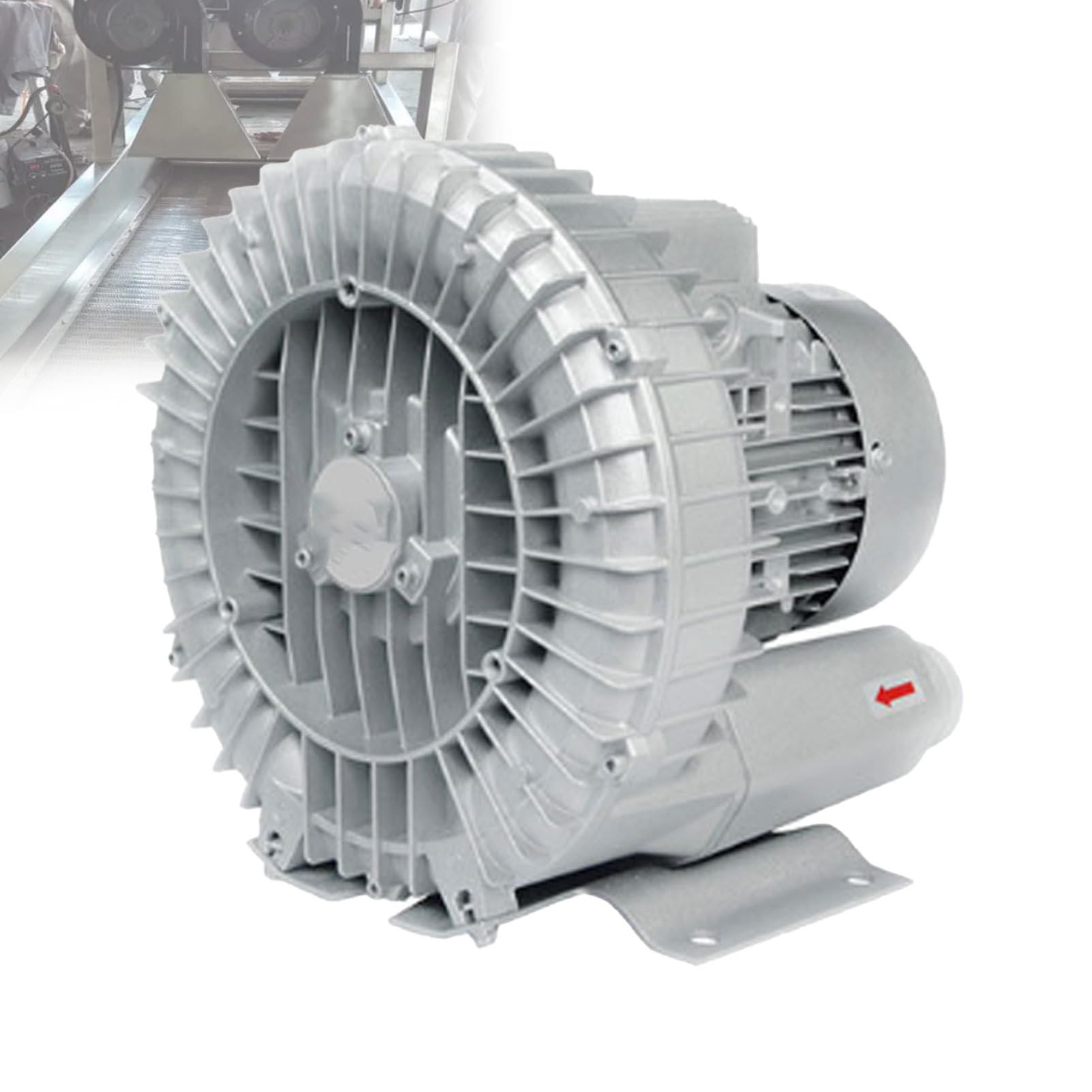 Pvxa Large Airflow Type High-Pressure Vortex Ring Blower,120W-7500W Regenerative Blower,for Sewage Aeration Aquarium Fish Pond SinglePhase-370W/0.49HP
