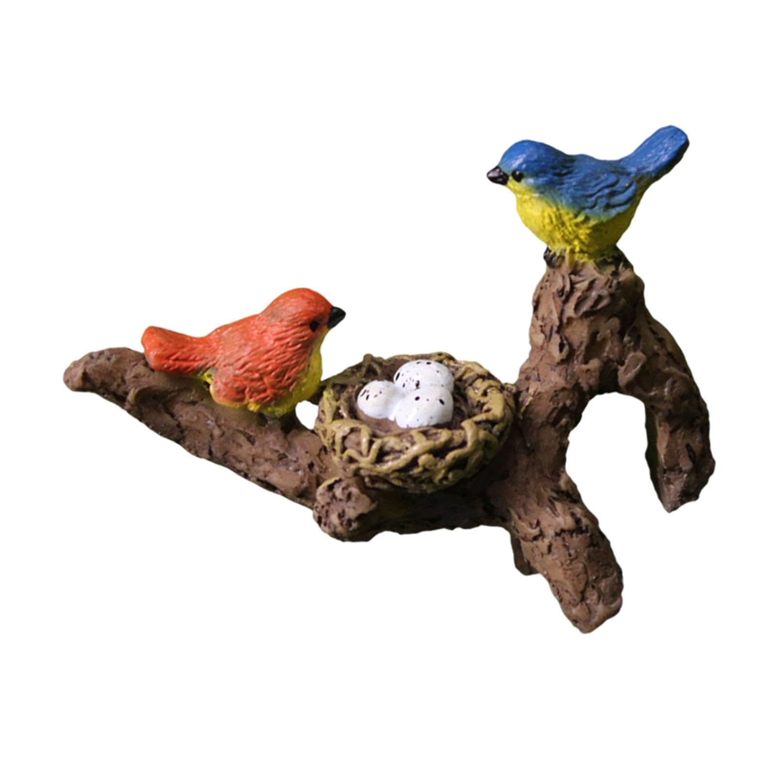 Club Bollywood® Bird Statue with Branch Decor Bird Figurine for Flowerpot Cabinet Shelf|Home & Garden | Home D?©cor | Figurines'| Figurines'| Figurines'|1 Resin Bird Ornament-image-35