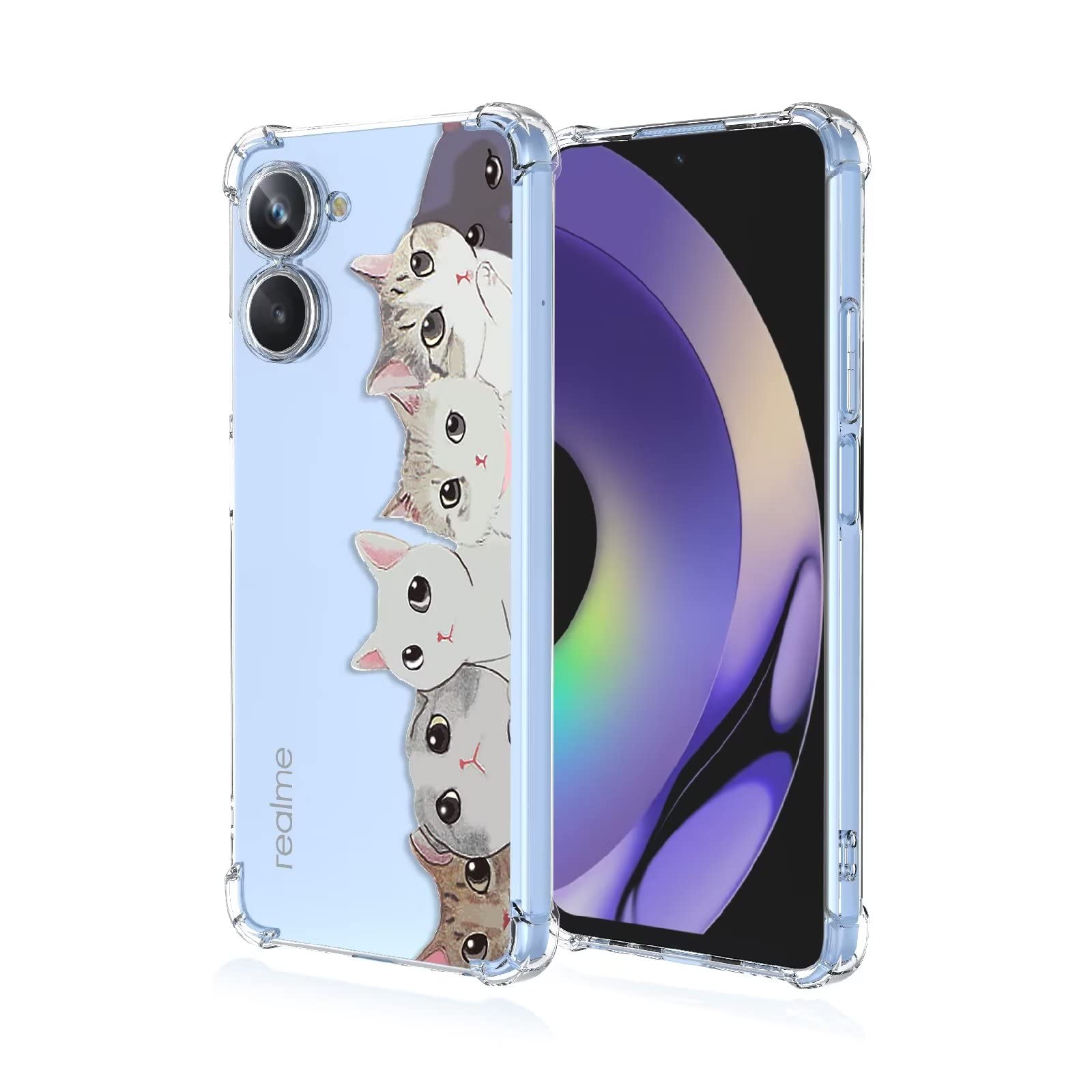 Topme Custodia per Telefono per Realme 10 (4G) (6.4 Inches), Cover per