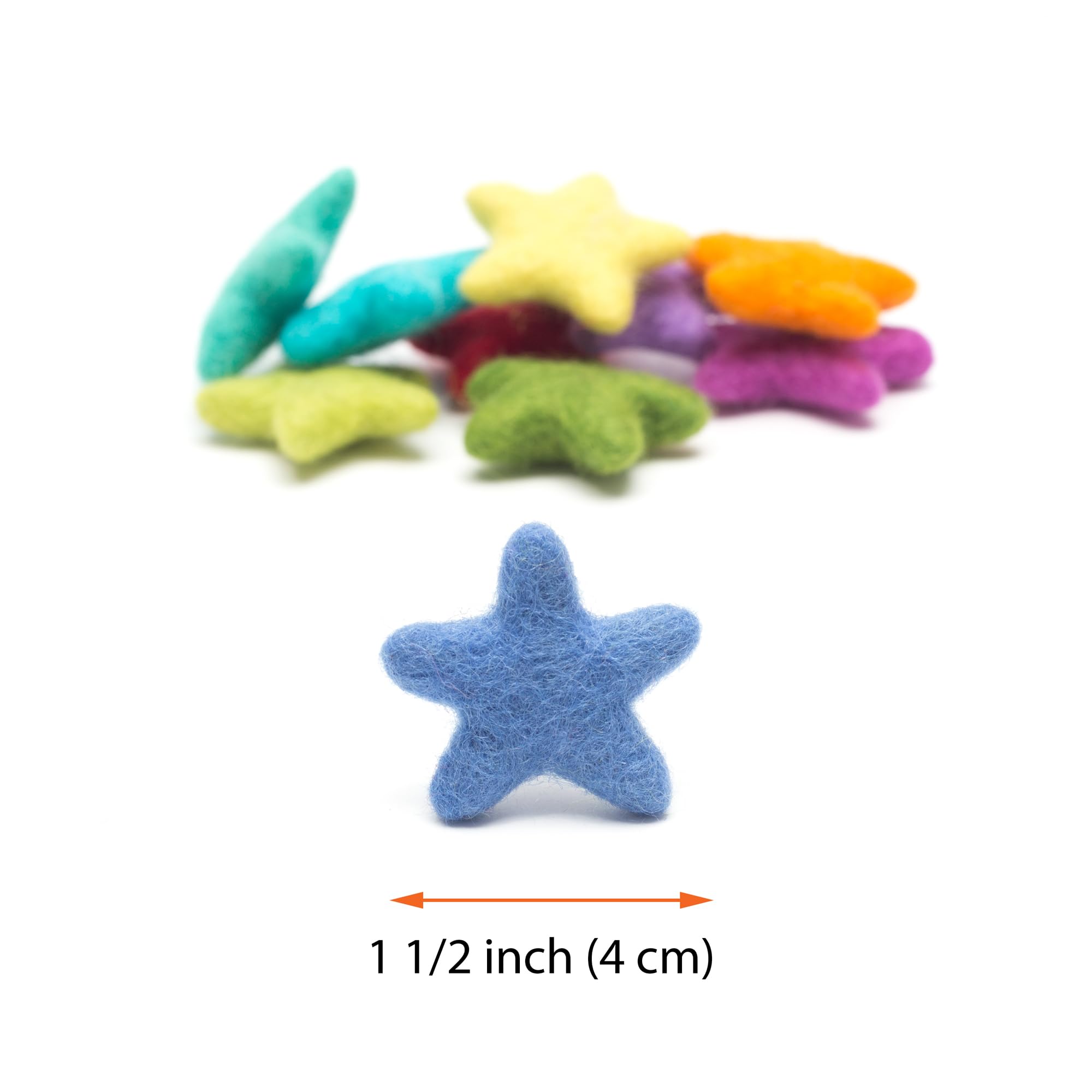 Glaciart One Filzbälle Aus 100% Neuseeländischer Wolle - 50 Stück, 2,5 Cm, In Weiß, Rot & Grau, Handgefilzt In Nepal