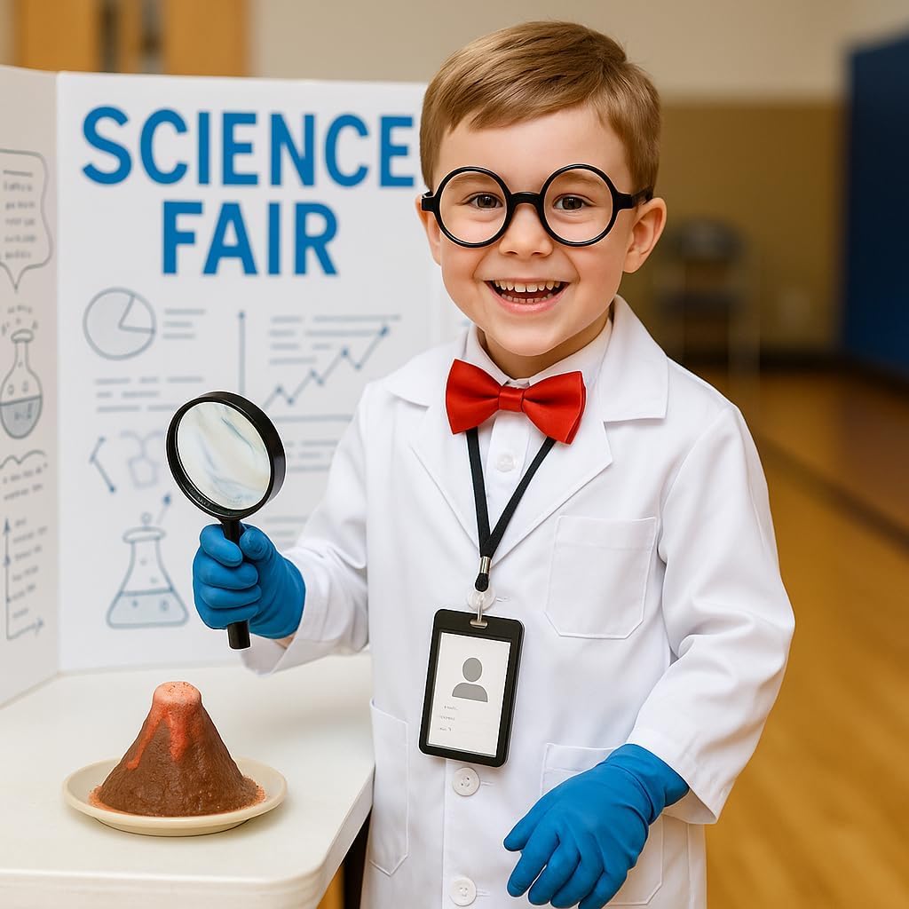 Scientist Costume for Kids – Mad Scientist Lab Coat Costume 3–12
